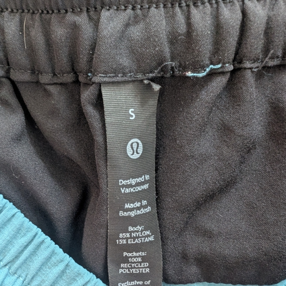 Lululemon Commission Hybrid Short 5" Blue Men’s Size S Linerless - Picture 2 of 5